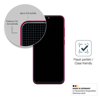 Schutzglasfolie mit optimaler Passform, zur Verwendung mit Hüllen geeignet