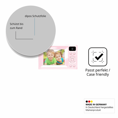 Schutzglasfolie mit optimaler Passform, zur Verwendung mit Hüllen geeignet