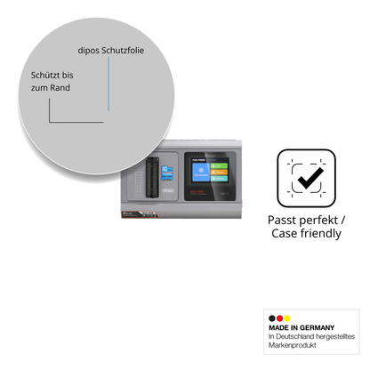 Schutzglasfolie mit optimaler Passform, zur Verwendung mit Hüllen geeignet