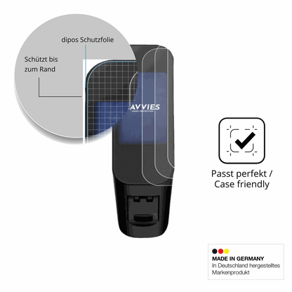 Schutzglasfolie mit optimaler Passform, zur Verwendung mit Hüllen geeignet