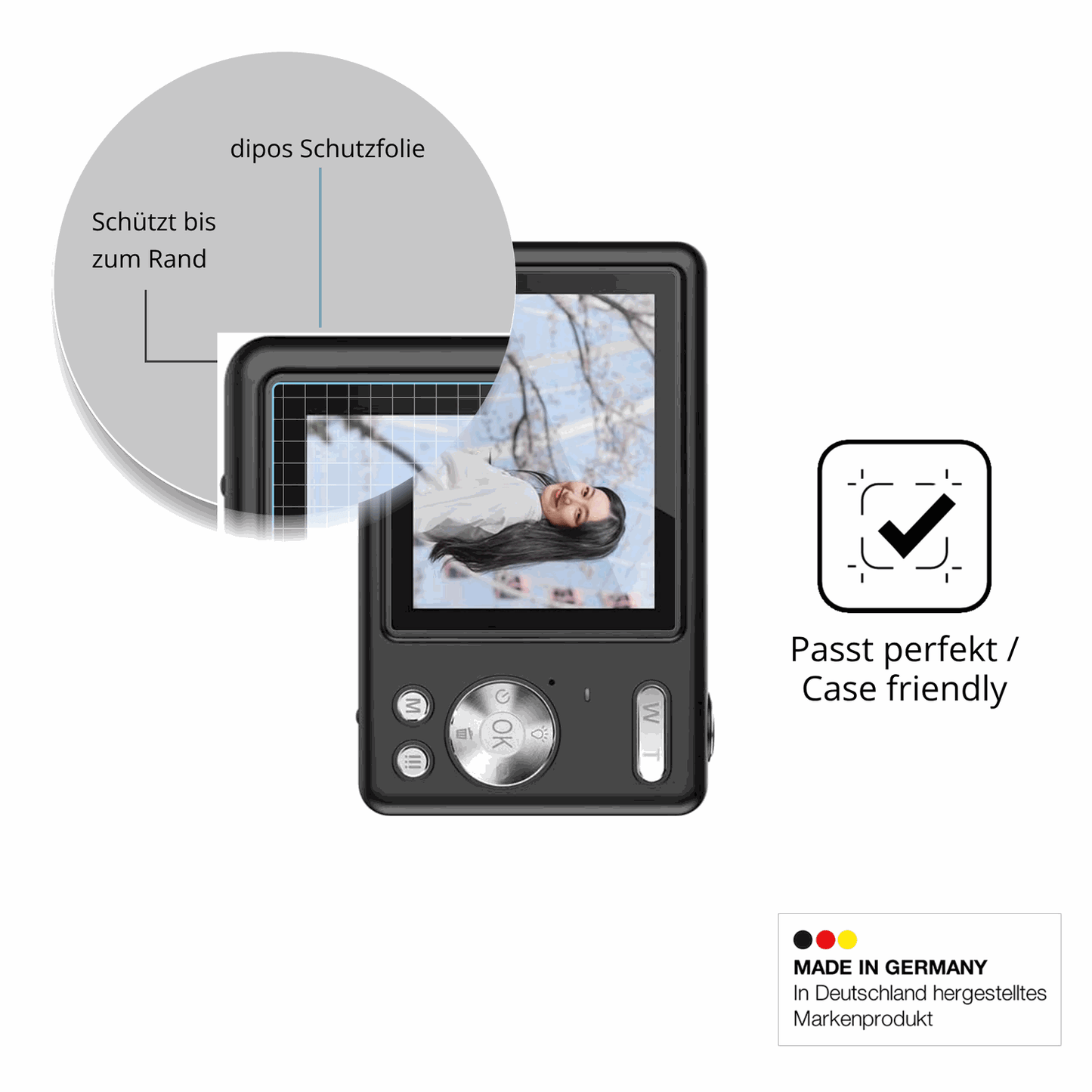 Besonders flexibler Displayschutz mit Anti-Shock-Schicht im Materialmix