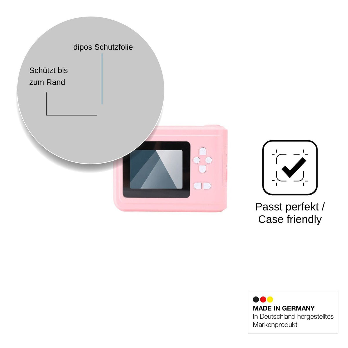 2x Screen Protector for Akozon Compact HD Flexible Glass 9H dipos