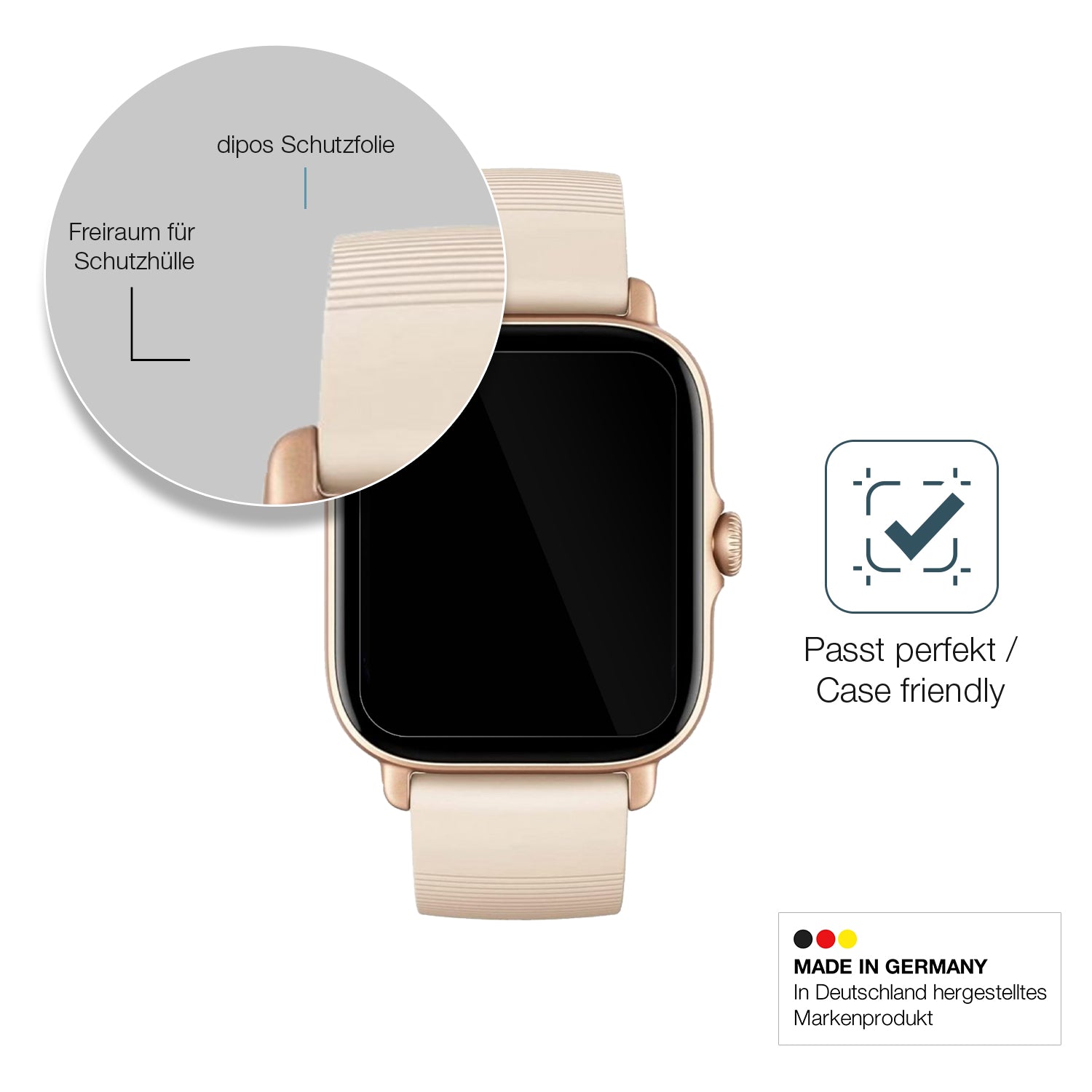 Besonders flexibler Displayschutz mit Anti-Shock-Schicht im Materialmix