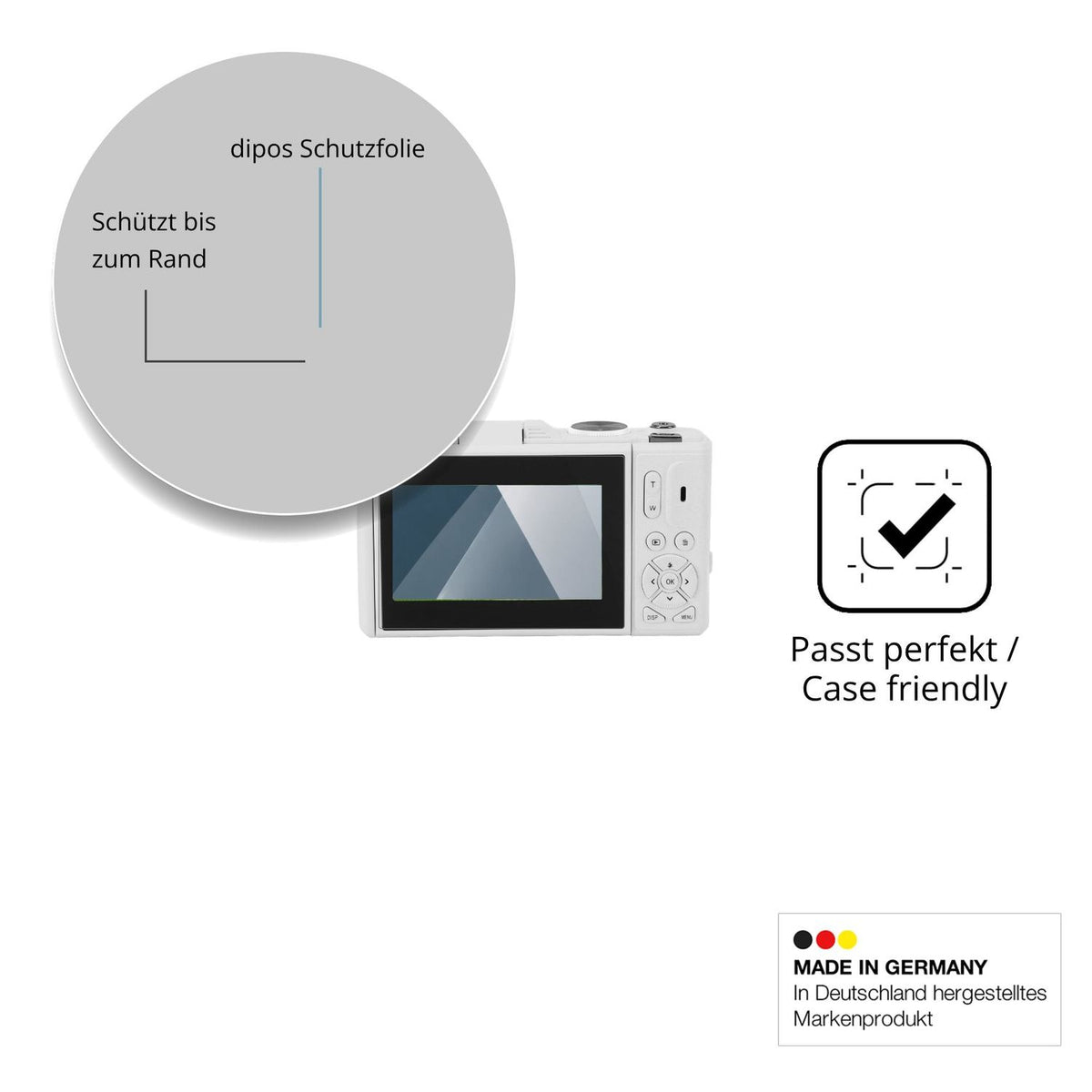 Besonders flexibler Displayschutz mit Anti-Shock-Schicht im Materialmix