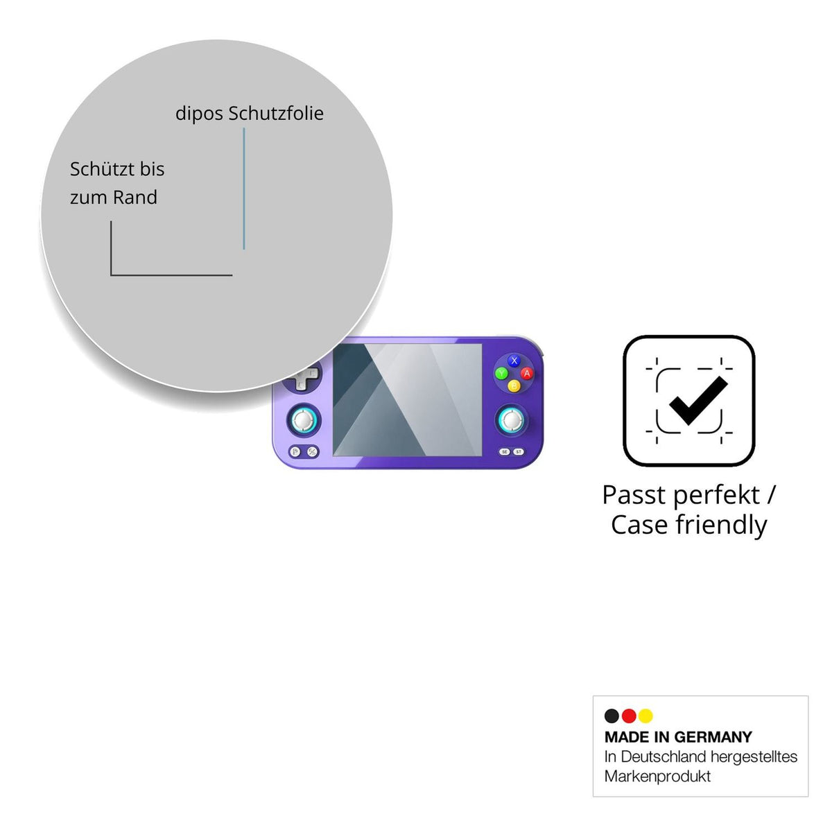 Besonders flexibler Displayschutz mit Anti-Shock-Schicht im Materialmix