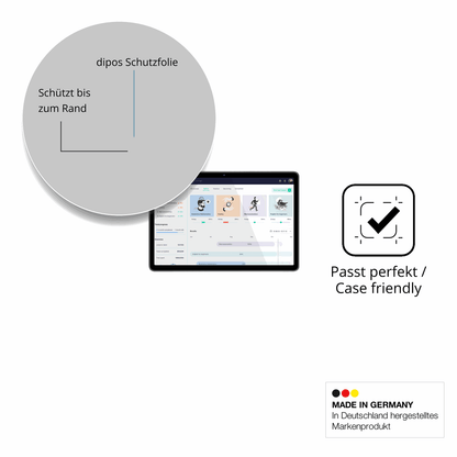 Besonders flexibler Displayschutz mit Anti-Shock-Schicht im Materialmix