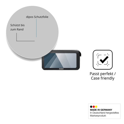 Besonders flexibler Displayschutz mit Anti-Shock-Schicht im Materialmix