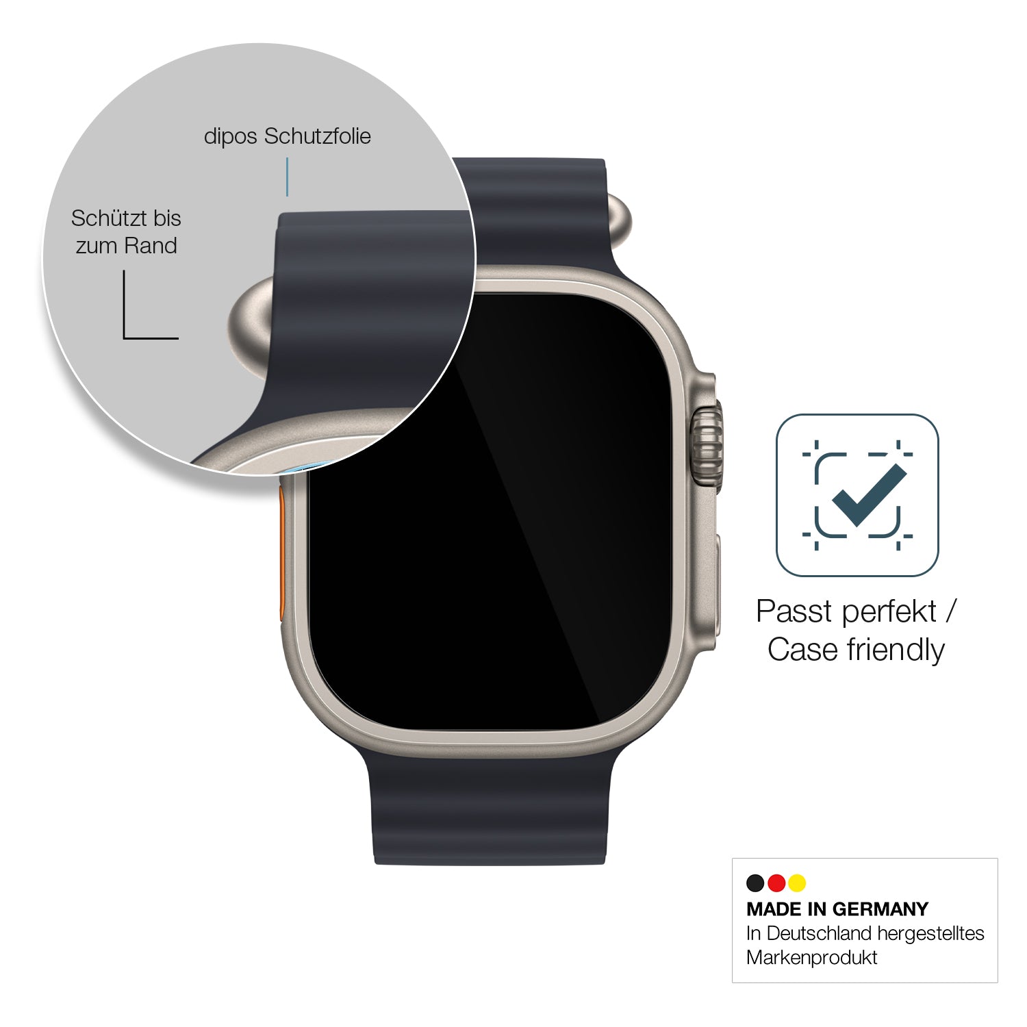 Besonders flexibler Displayschutz mit Anti-Shock-Schicht im Materialmix