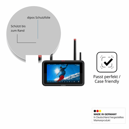 Besonders flexibler Displayschutz mit Anti-Shock-Schicht im Materialmix