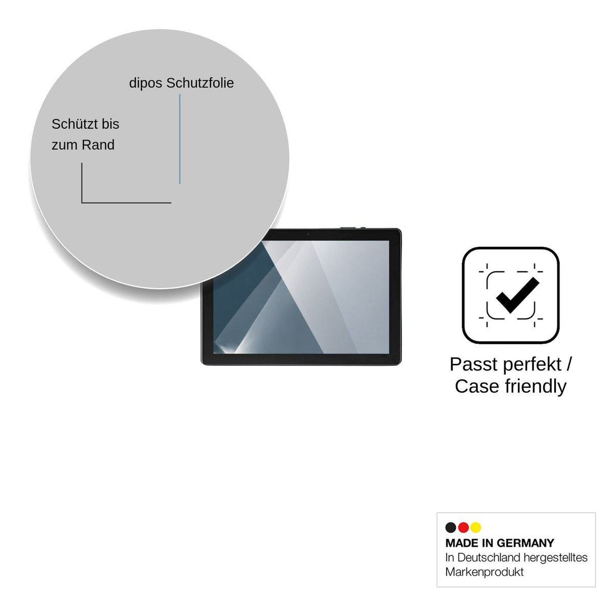 2x Screen Protector for AWOW Tablet 10.1 Flexible Glass 9H dipos