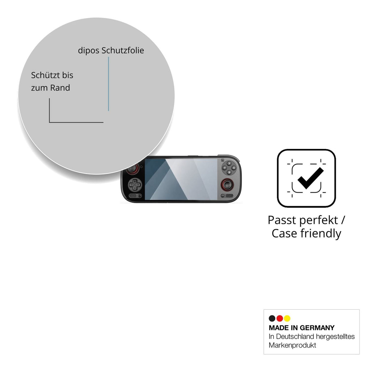 Besonders flexibler Displayschutz mit Anti-Shock-Schicht im Materialmix