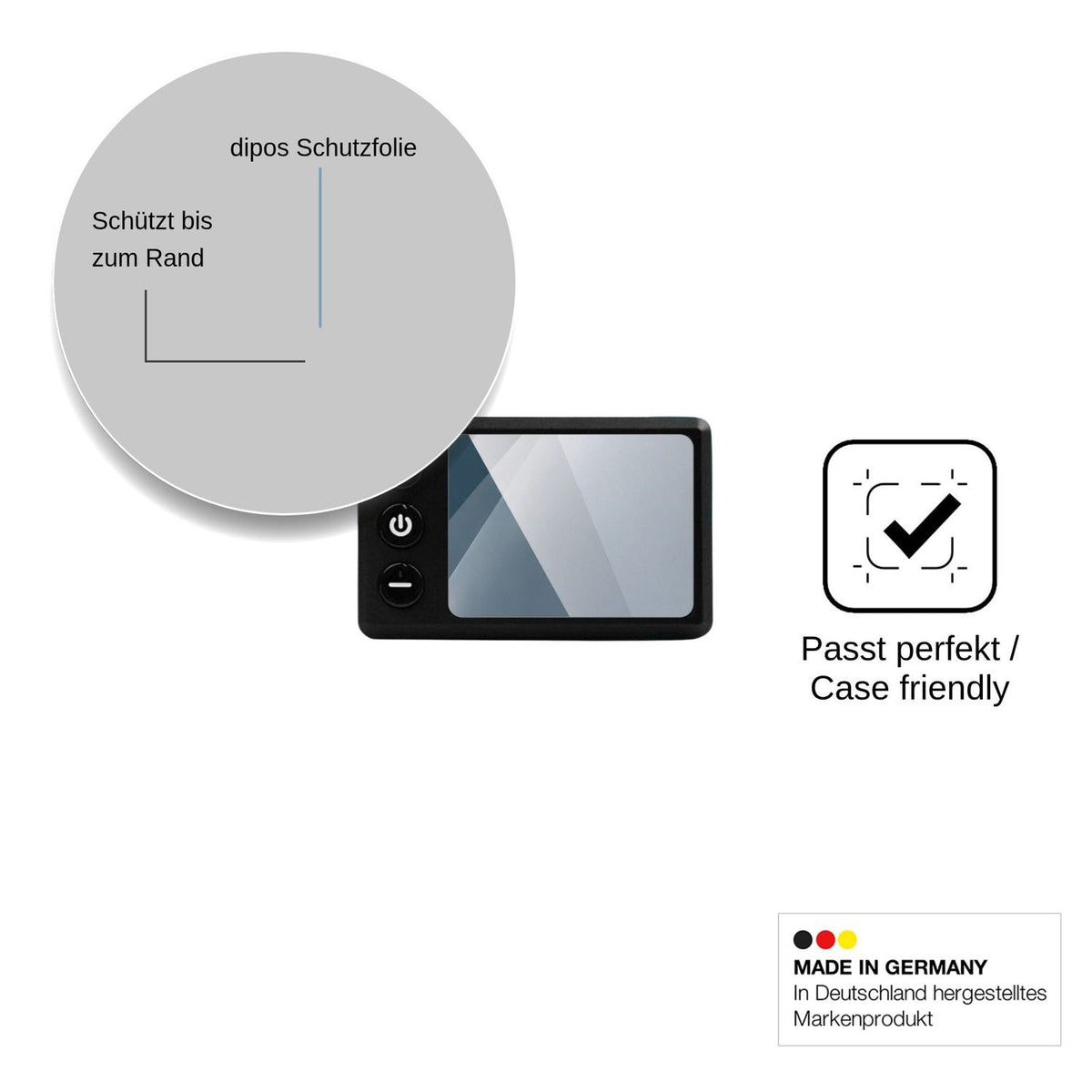 2x Screen Protector for Bassadoro Lenker Display S E Flexible Glass 9H dipos