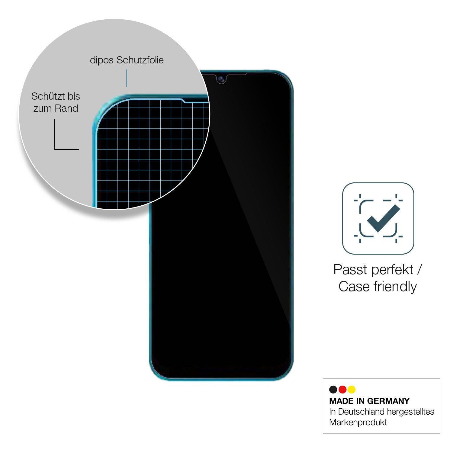 Besonders flexibler Displayschutz mit Anti-Shock-Schicht im Materialmix