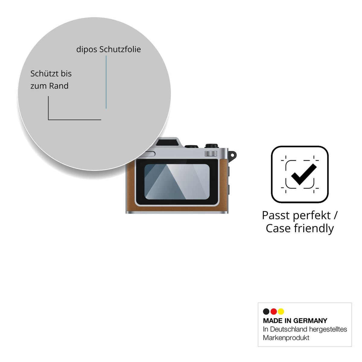 Besonders flexibler Displayschutz mit Anti-Shock-Schicht im Materialmix