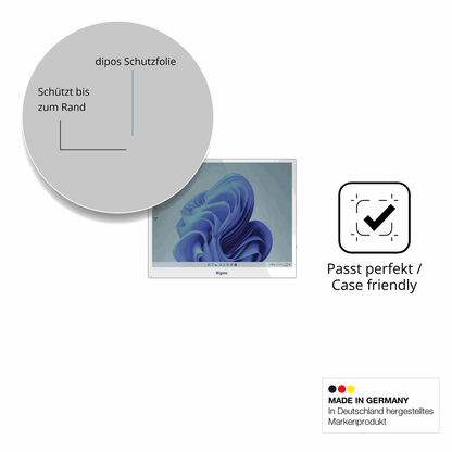 Besonders flexibler Displayschutz mit Anti-Shock-Schicht im Materialmix