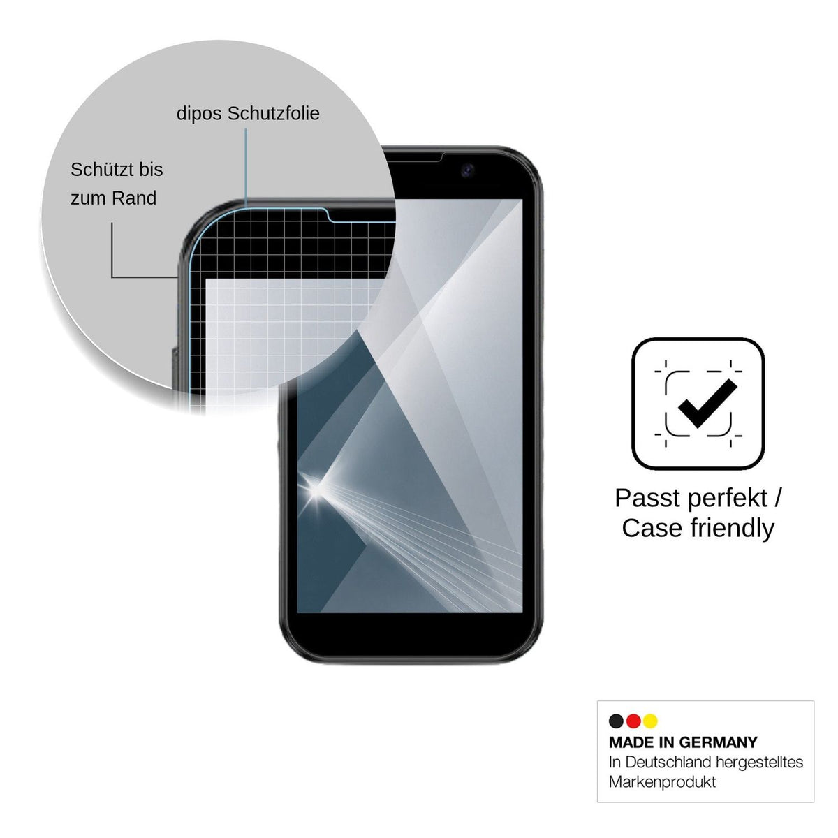 2x Screen Protector for BLKE S Einhorn Mini Flexible Glass 9H dipos