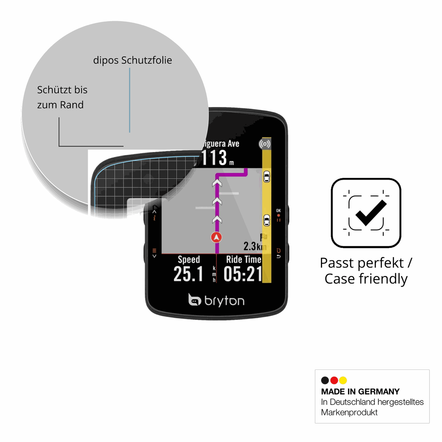 Besonders flexibler Displayschutz mit Anti-Shock-Schicht im Materialmix