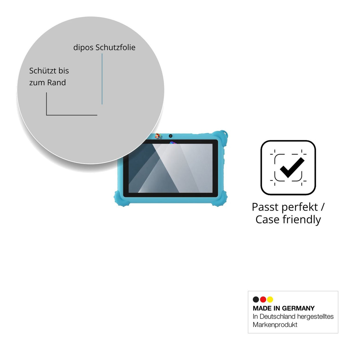 Besonders flexibler Displayschutz mit Anti-Shock-Schicht im Materialmix