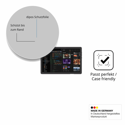 Besonders flexibler Displayschutz mit Anti-Shock-Schicht im Materialmix