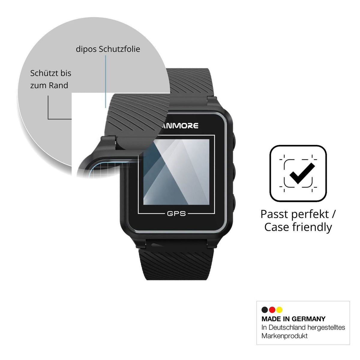 Besonders flexibler Displayschutz mit Anti-Shock-Schicht im Materialmix