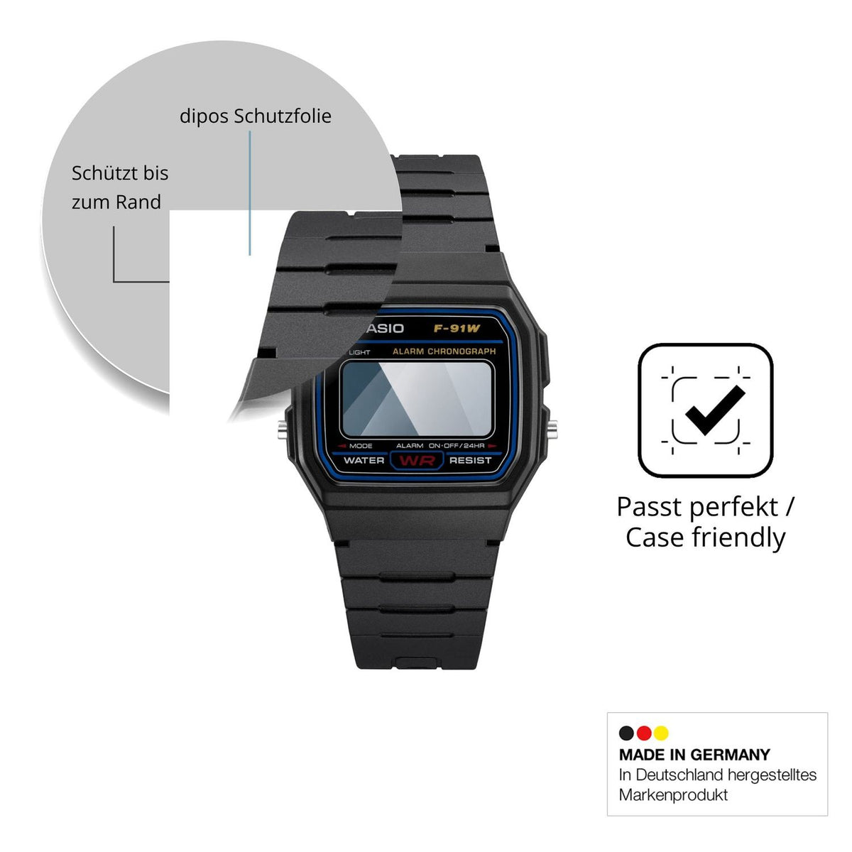 Besonders flexibler Displayschutz mit Anti-Shock-Schicht im Materialmix