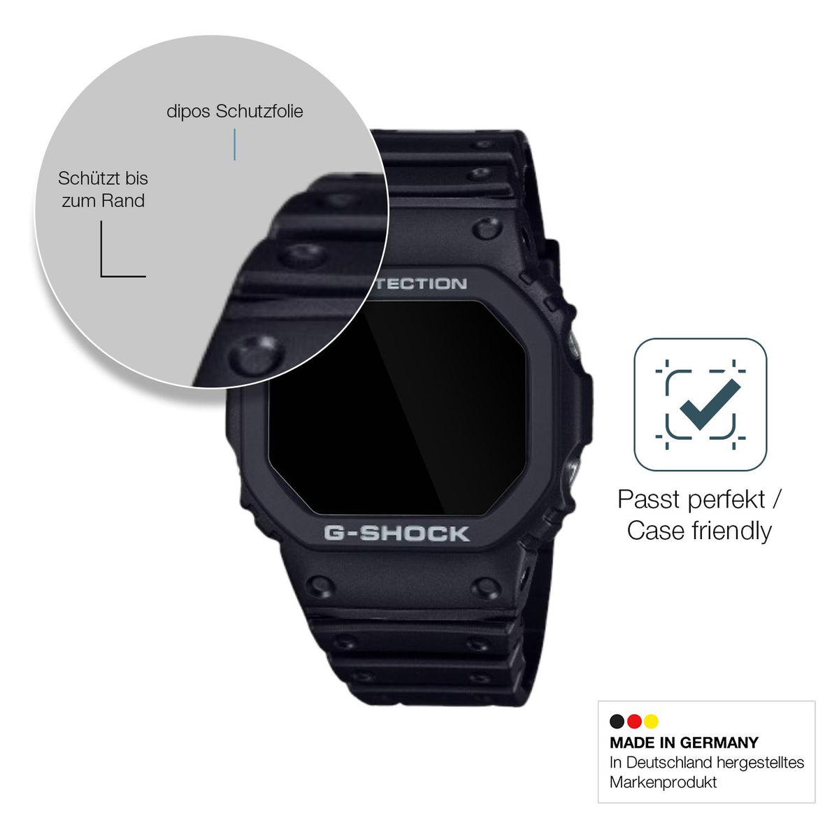 Besonders flexibler Displayschutz mit Anti-Shock-Schicht im Materialmix