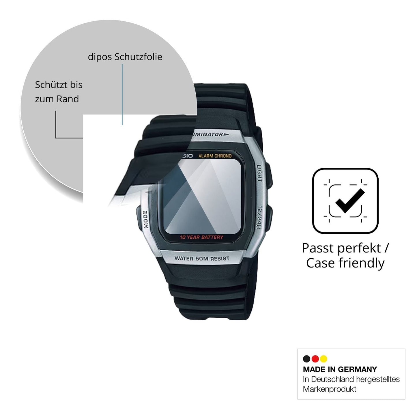 Besonders flexibler Displayschutz mit Anti-Shock-Schicht im Materialmix