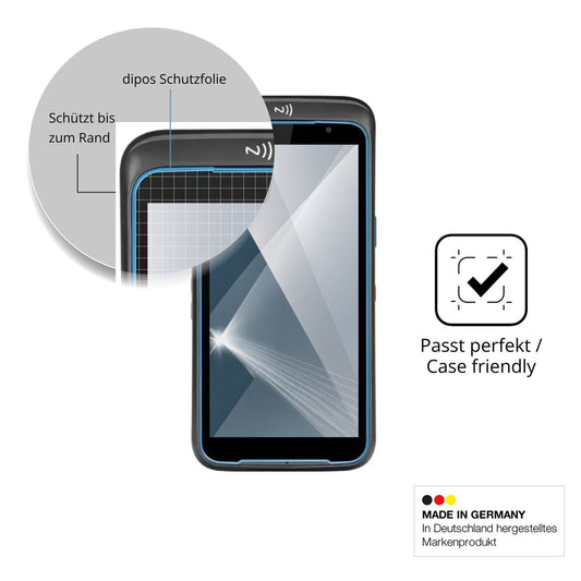 Besonders flexibler Displayschutz mit Anti-Shock-Schicht im Materialmix