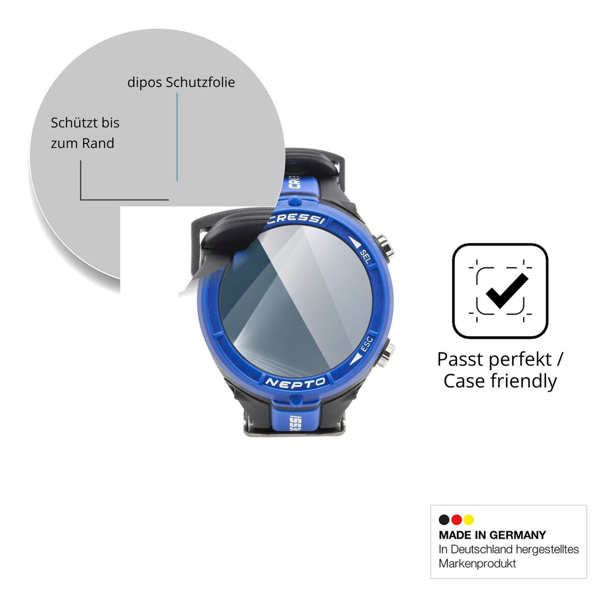 Besonders flexibler Displayschutz mit Anti-Shock-Schicht im Materialmix