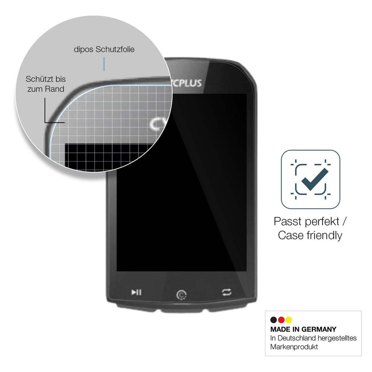 Besonders flexibler Displayschutz mit Anti-Shock-Schicht im Materialmix