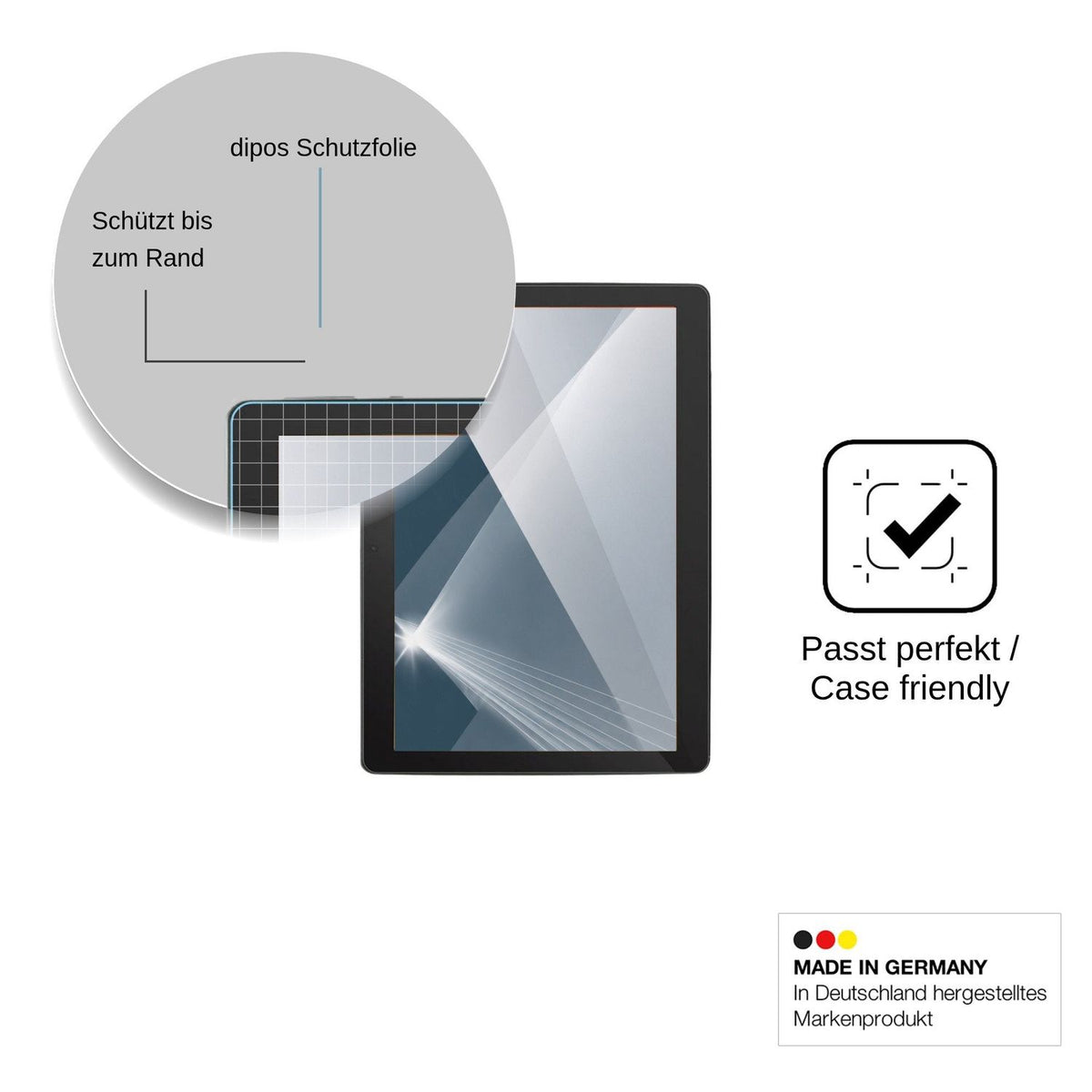 2x Screen Protector for Danew DSlide 1018 Flexible Glass 9H dipos