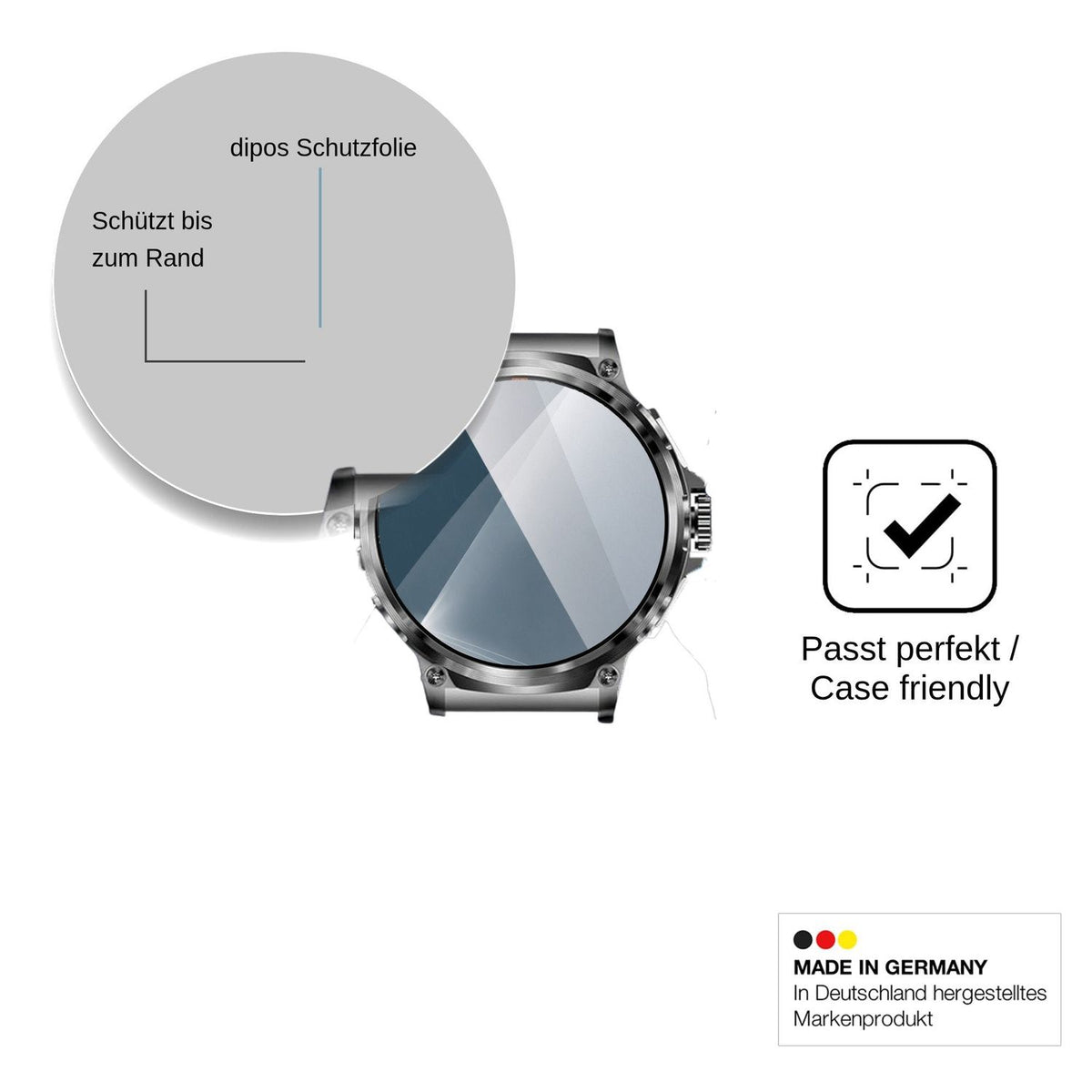 2x Screen Protector for Deedlite Zeus 2.0 Flexible Glass 9H dipos