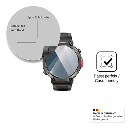 2x Screen Protector for Doomixs P50BK Flexible Glass 9H dipos