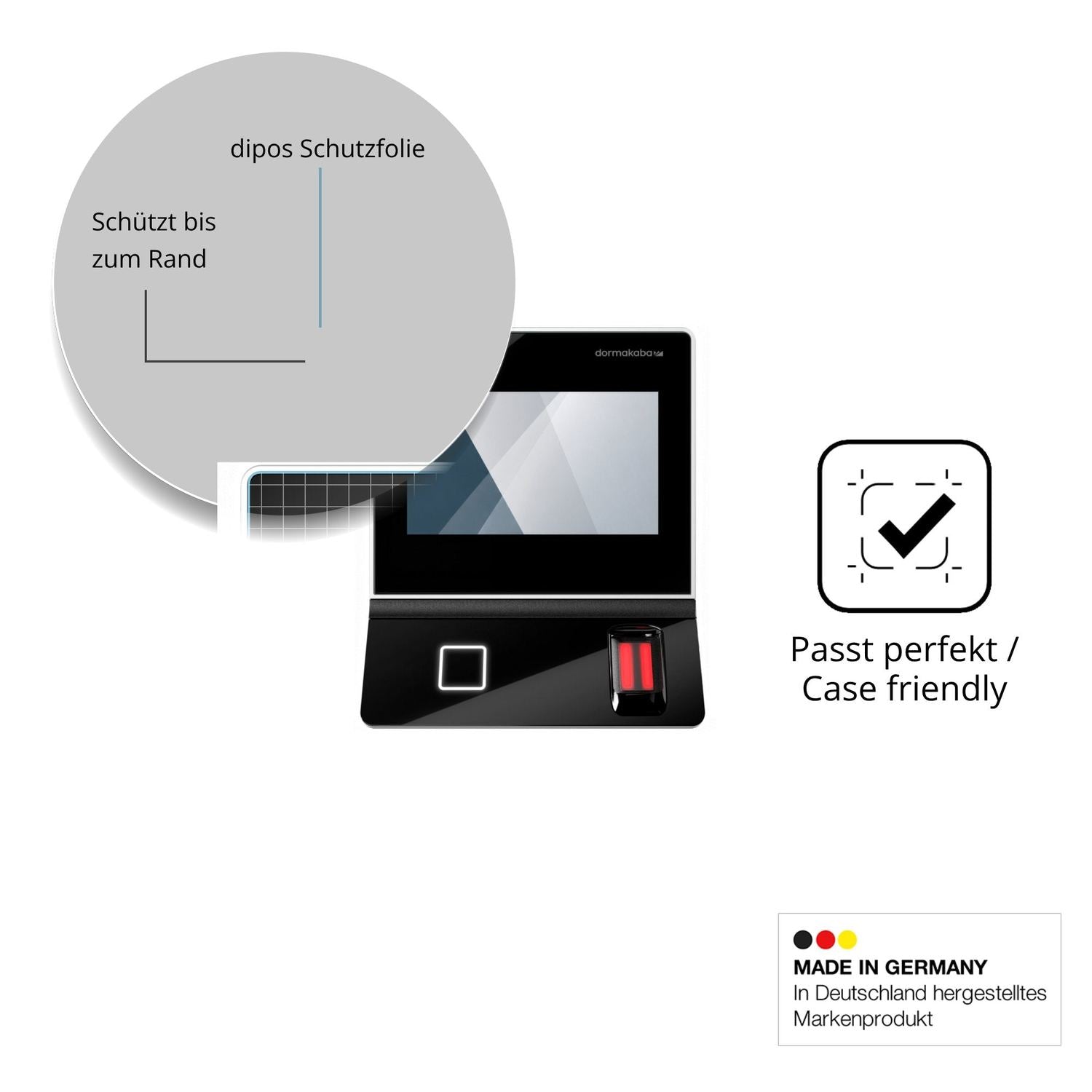 Besonders flexibler Displayschutz mit Anti-Shock-Schicht im Materialmix