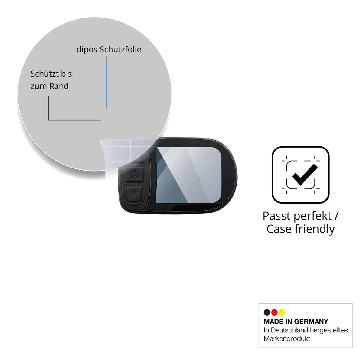 Besonders flexibler Displayschutz mit Anti-Shock-Schicht im Materialmix