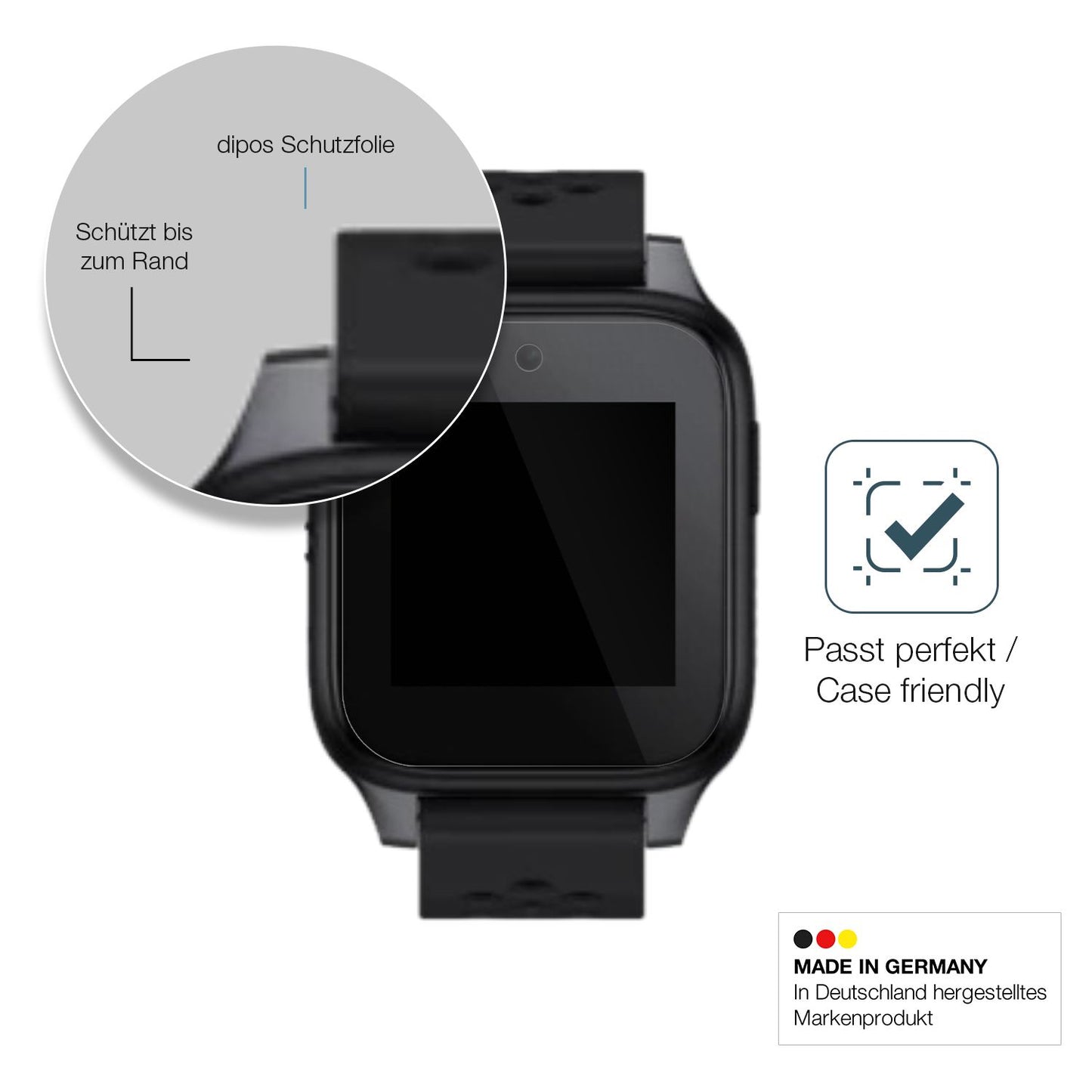 Besonders flexibler Displayschutz mit Anti-Shock-Schicht im Materialmix