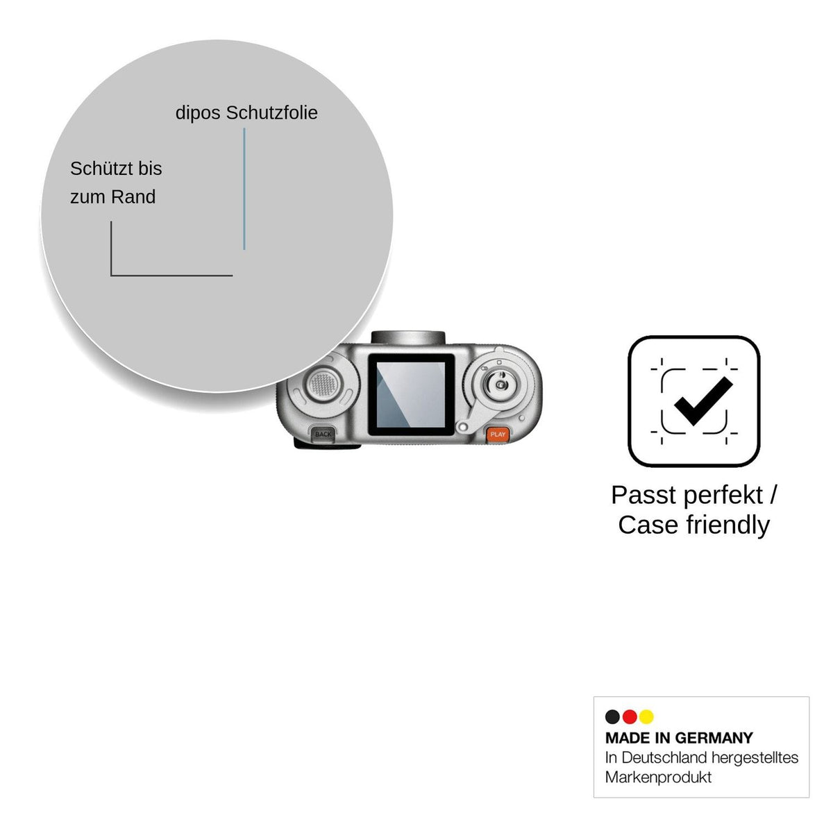 2x Screen Protector for Fujifilm instax Pal 2 Flexible Glass 9H dipos