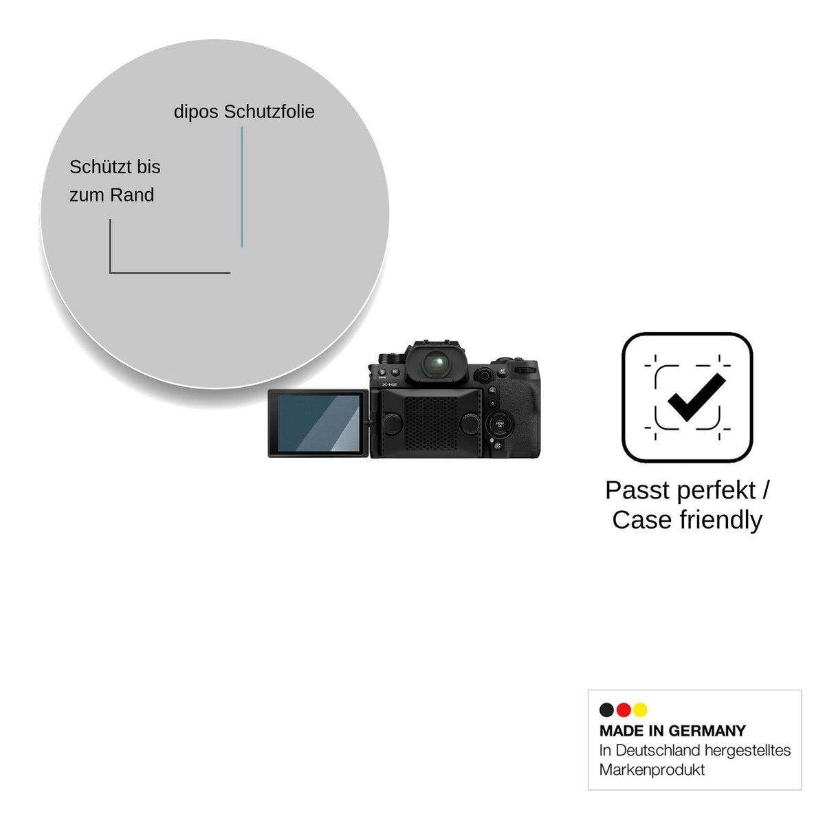 2x Screen Protector for Fujifilm X-H2 Flexible Glass 9H dipos