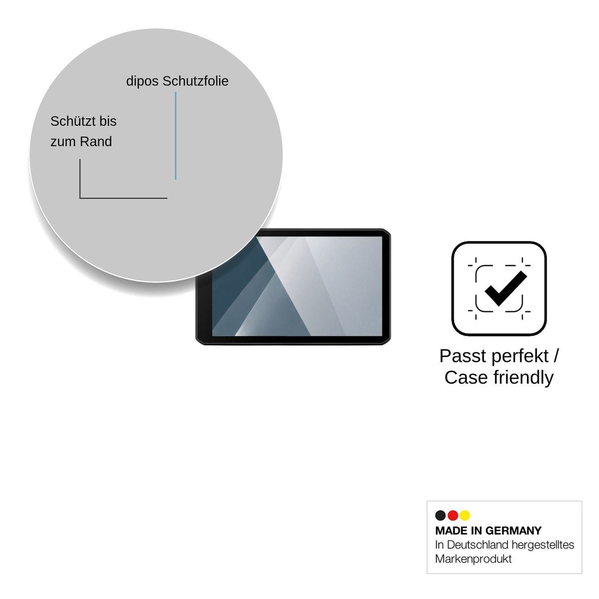 2x Screen Protector for Garmin CamperCam 795 Flexible Glass 9H dipos