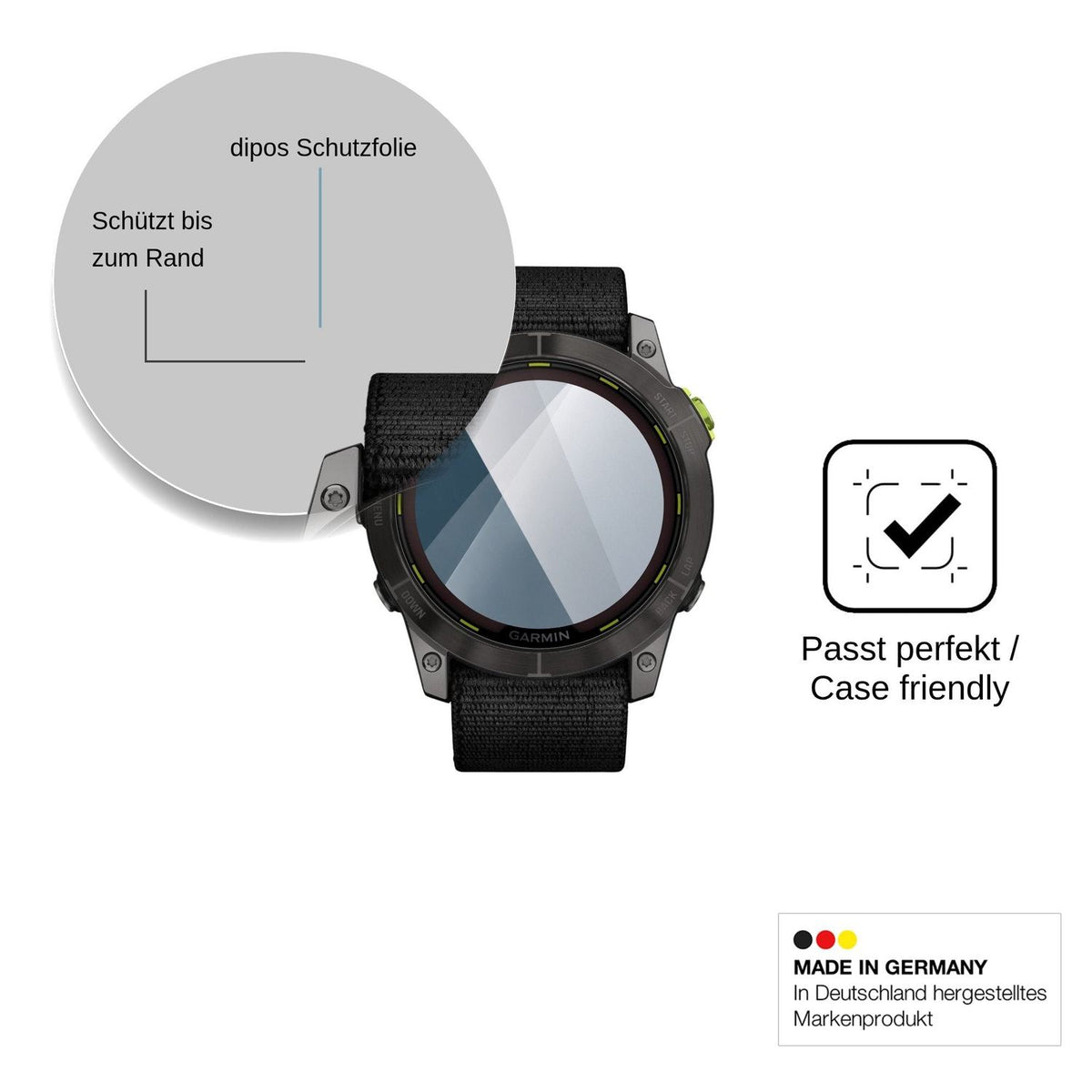 2x Screen Protector for Garmin Enduro 2 Flexible Glass 9H dipos