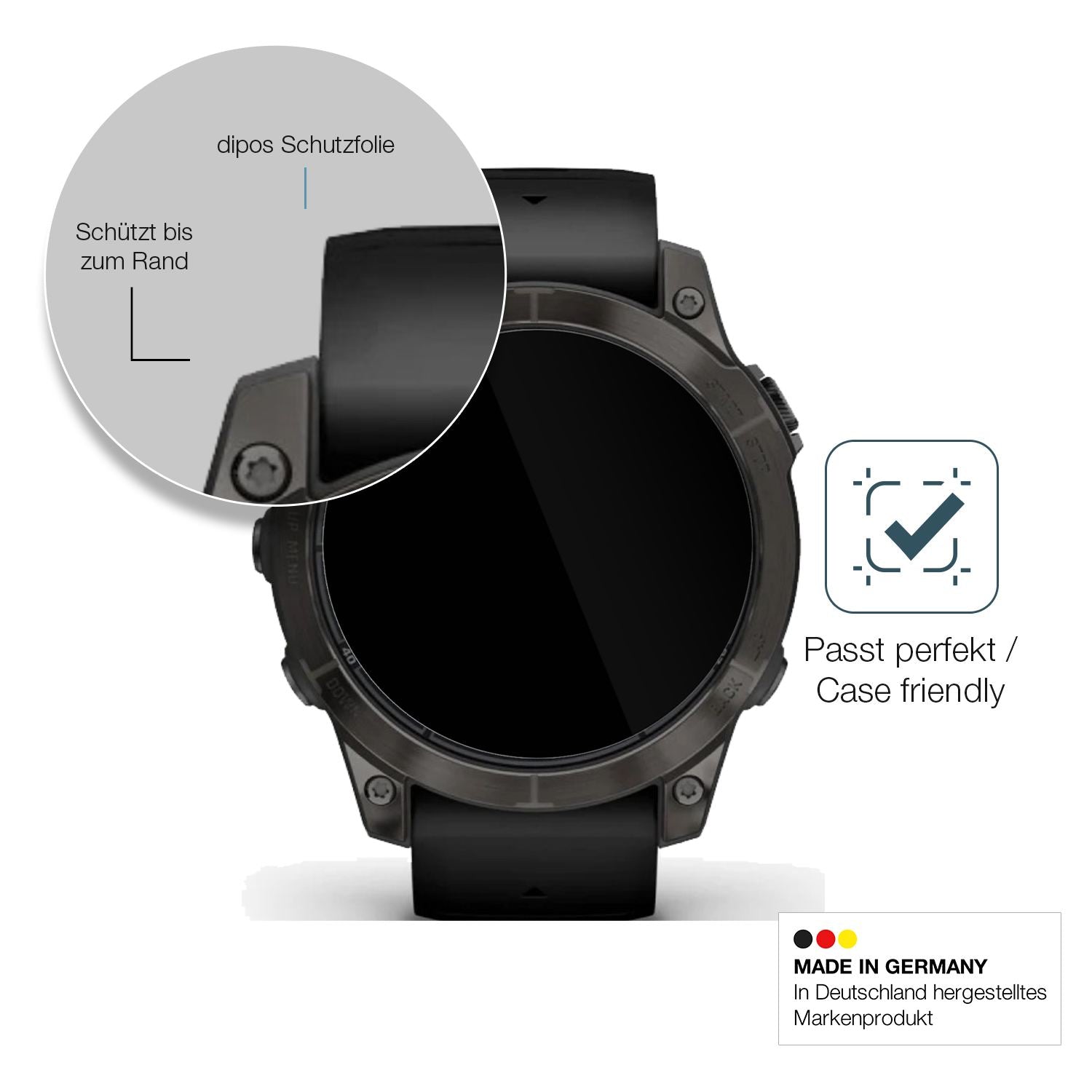Besonders flexibler Displayschutz mit Anti-Shock-Schicht im Materialmix