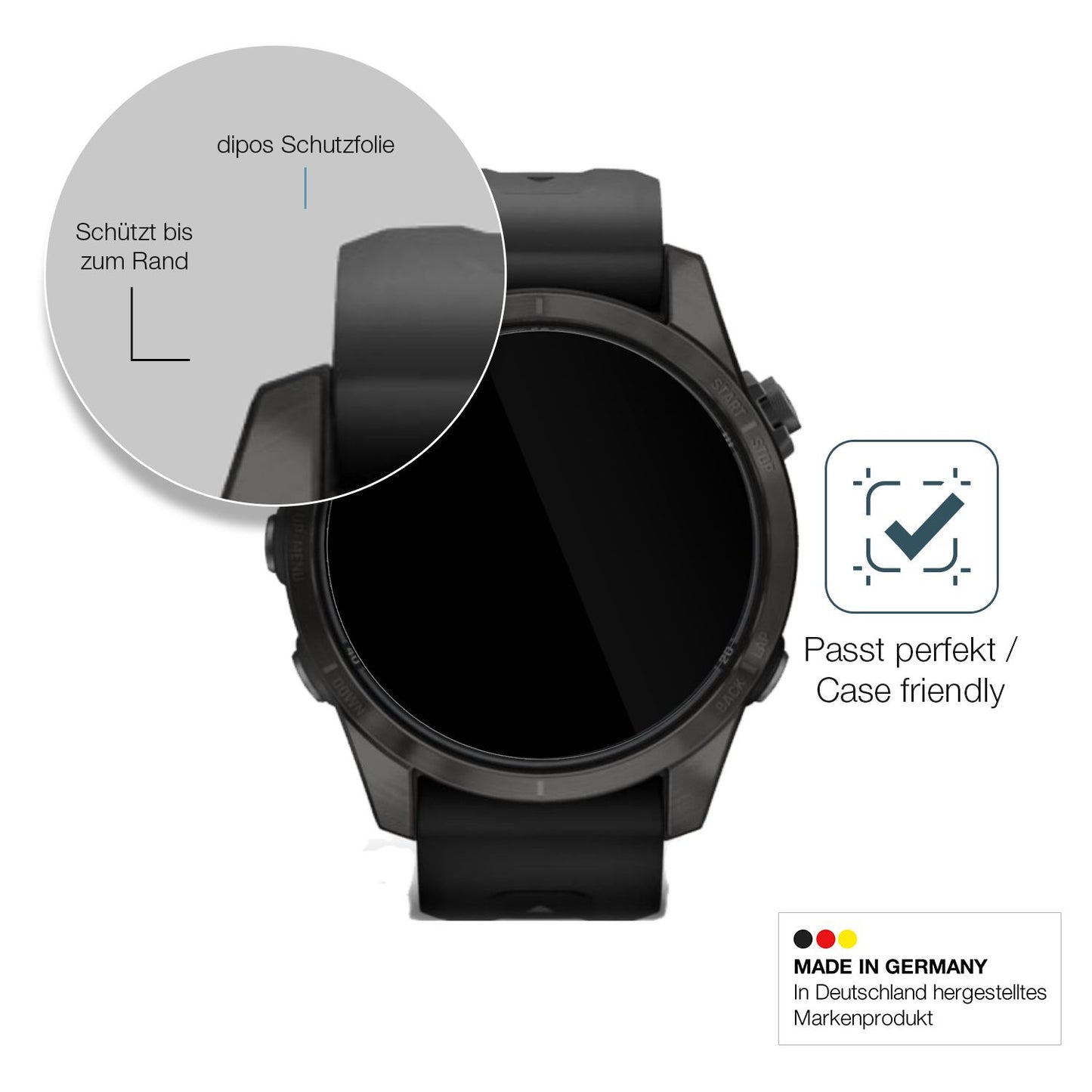 Besonders flexibler Displayschutz mit Anti-Shock-Schicht im Materialmix