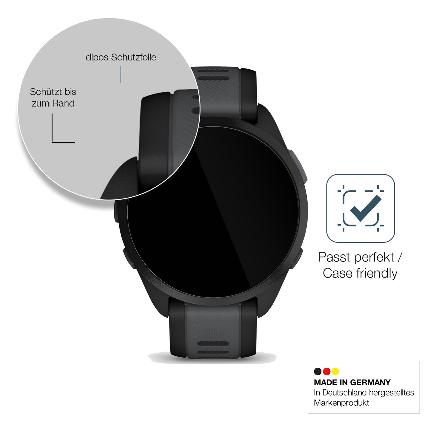 Besonders flexibler Displayschutz mit Anti-Shock-Schicht im Materialmix
