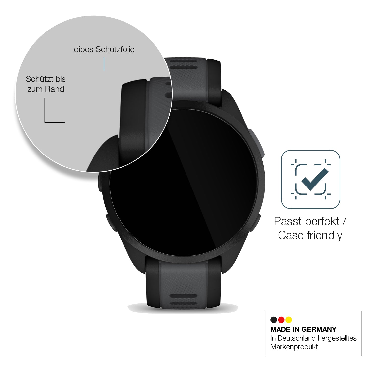 Besonders flexibler Displayschutz mit Anti-Shock-Schicht im Materialmix