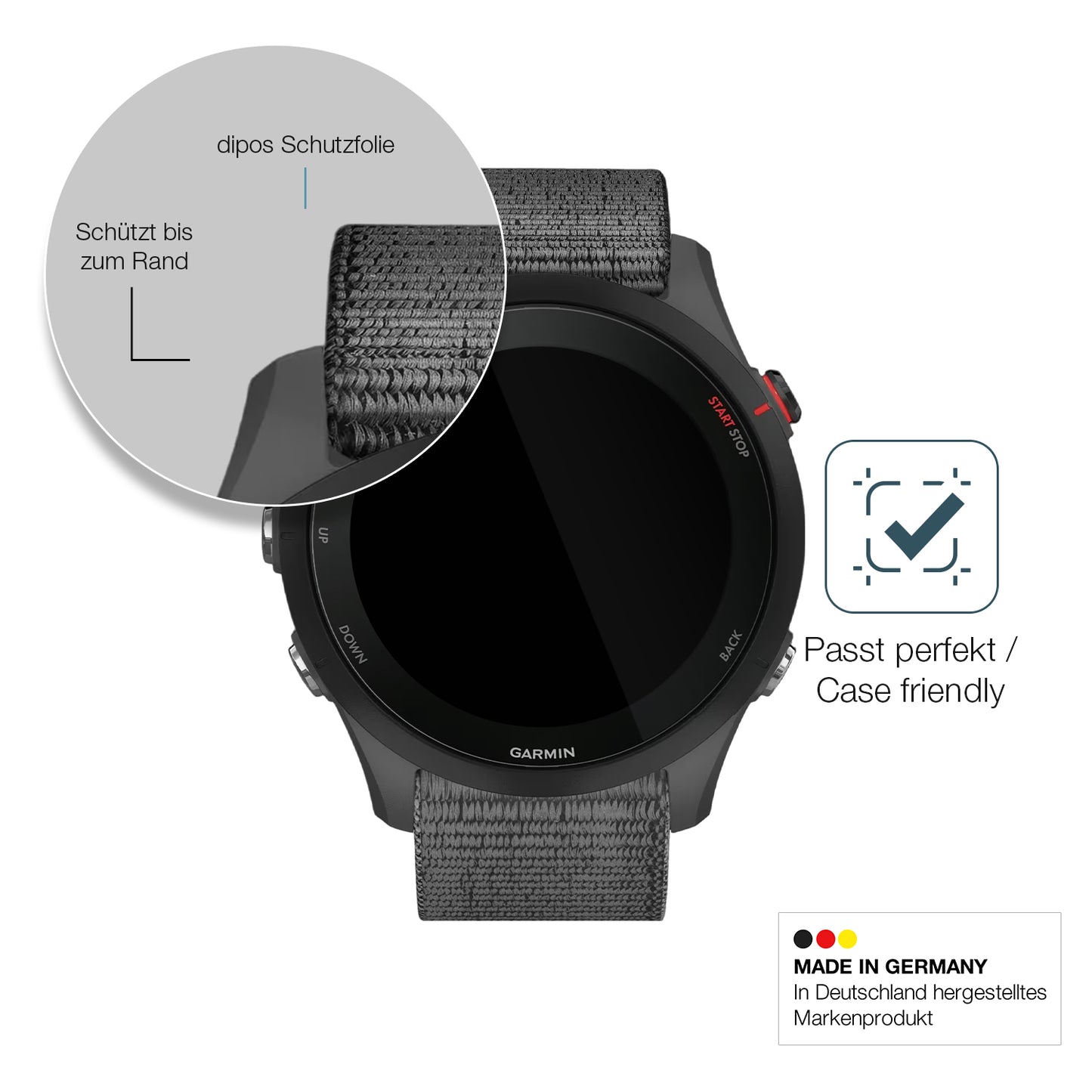 Besonders flexibler Displayschutz mit Anti-Shock-Schicht im Materialmix