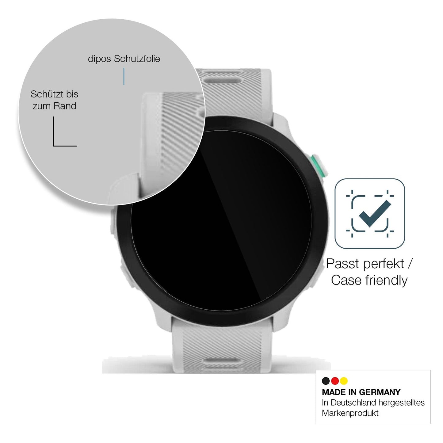 Besonders flexibler Displayschutz mit Anti-Shock-Schicht im Materialmix