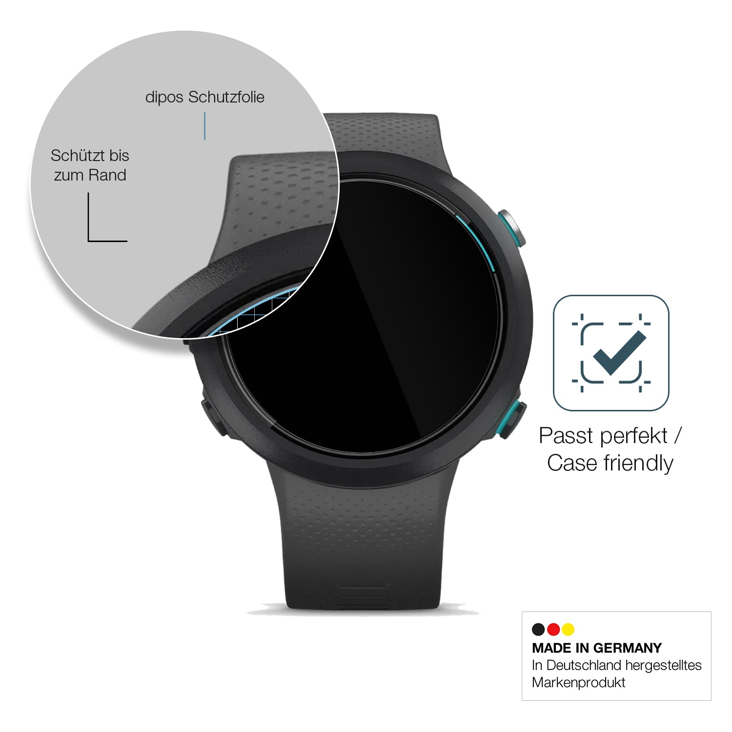 Besonders flexibler Displayschutz mit Anti-Shock-Schicht im Materialmix