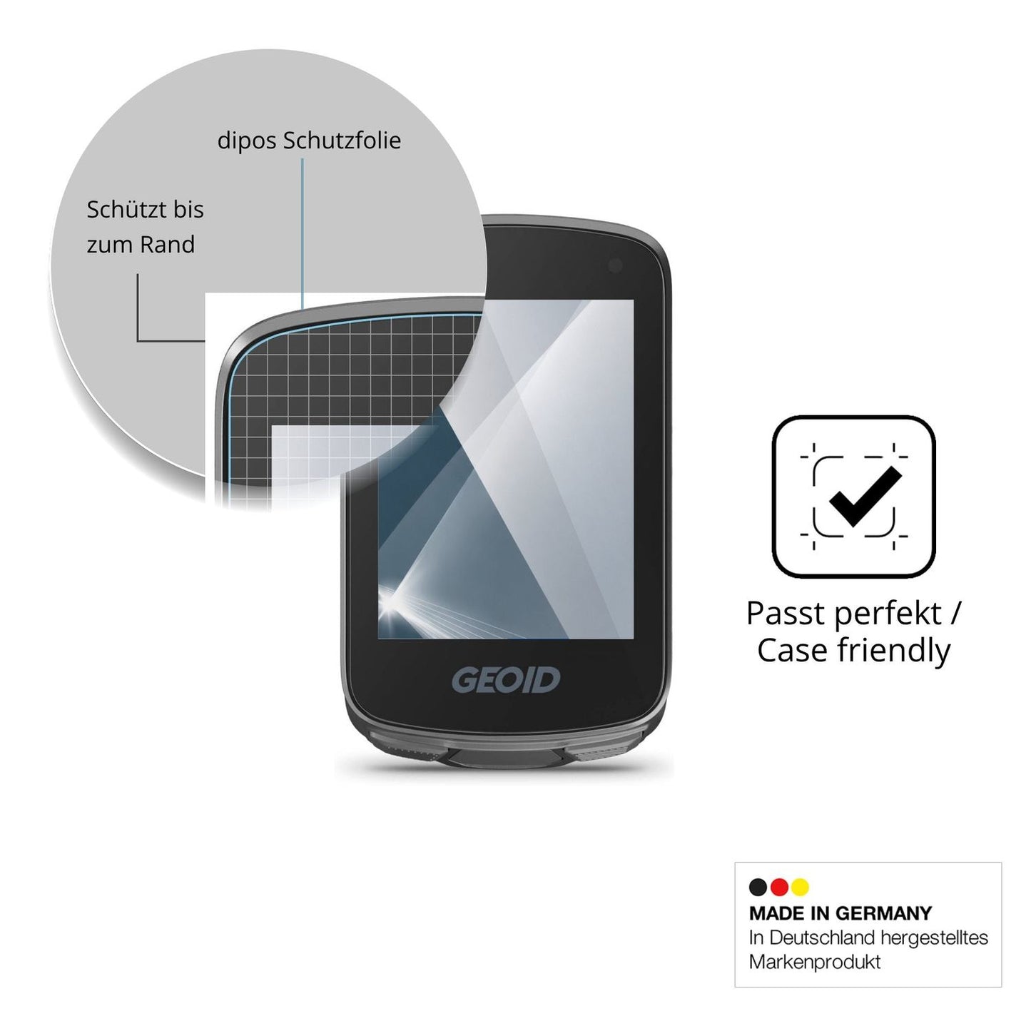 Besonders flexibler Displayschutz mit Anti-Shock-Schicht im Materialmix