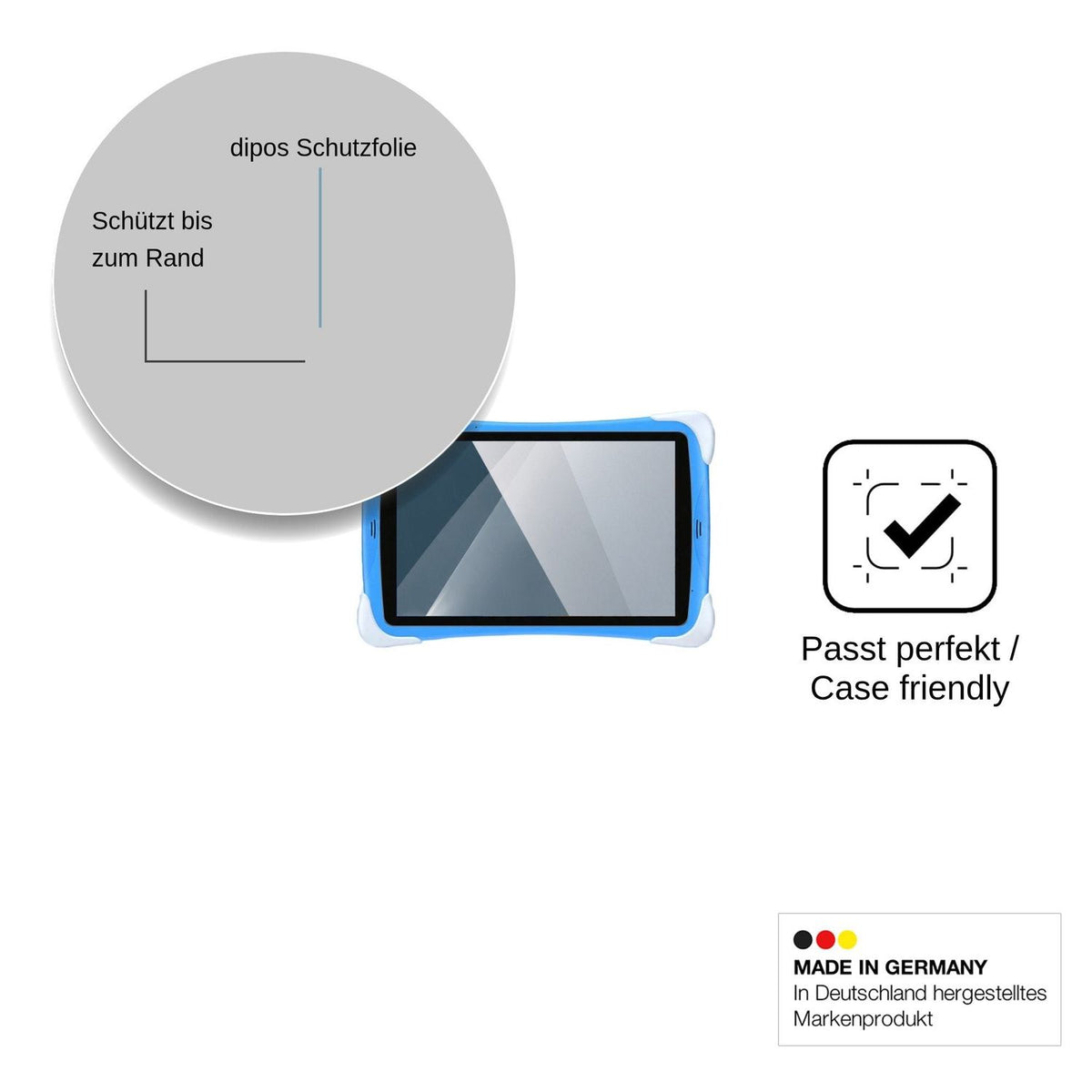 2x Screen Protector for Gezoon Kinder Tab 10 Flexible Glass 9H dipos