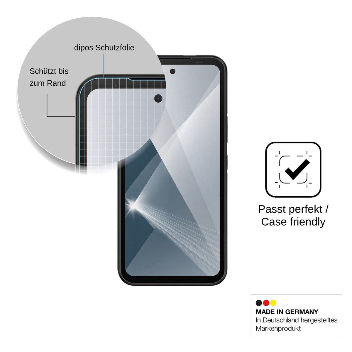 2x Screen Protector for Gigaset GX50 Flexible Glass 9H dipos